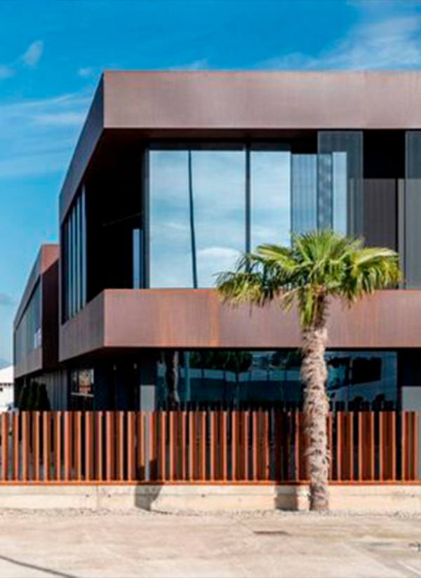 Fachada arquitectónica Acero Corten (Torrons Vicens)