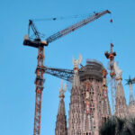 Estructura de grua de Sagrada Familia
