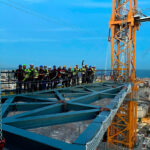 Estructura de grua de Sagrada Familia
